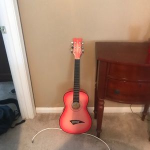 Pink guitar